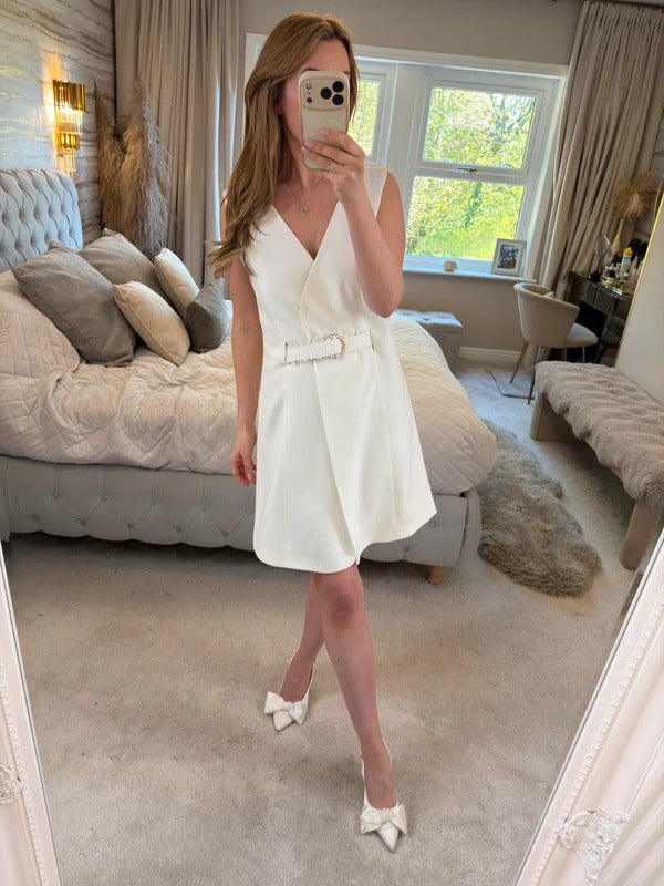 Ella Boo White Blazer / Blazer dress 8