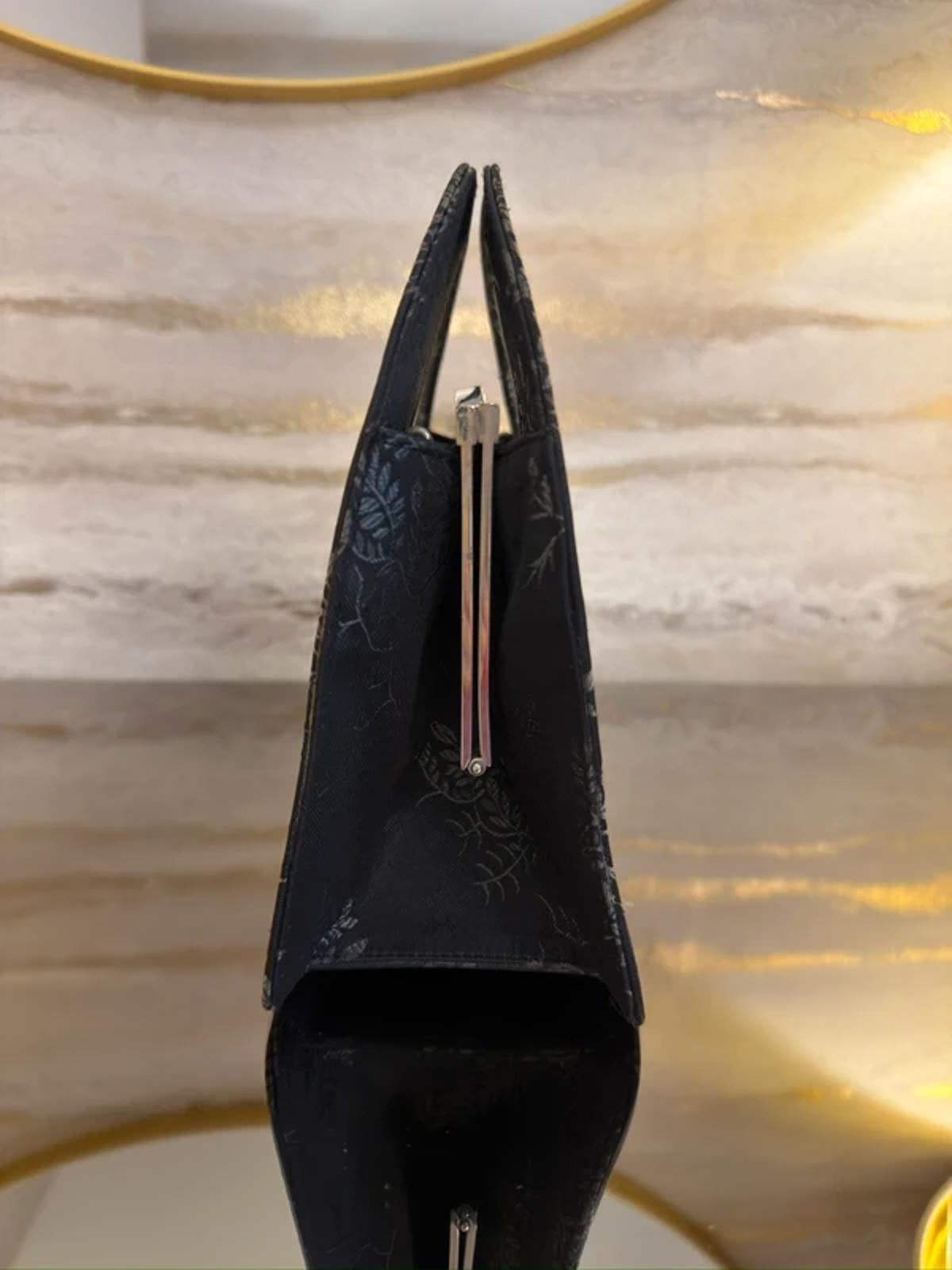Charles Jourdan Black Floral Mini Bag