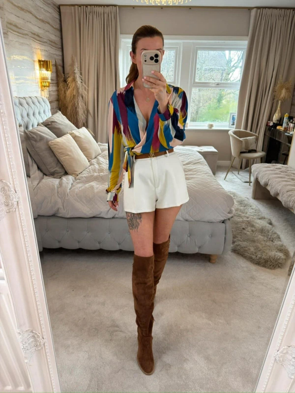 Monsoon Multicoloured Tie Side Blouse 16