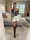 Monsoon Multicoloured Tie Side Blouse 16