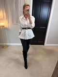 BNWT & Other Stories White Cinched Shirt 10