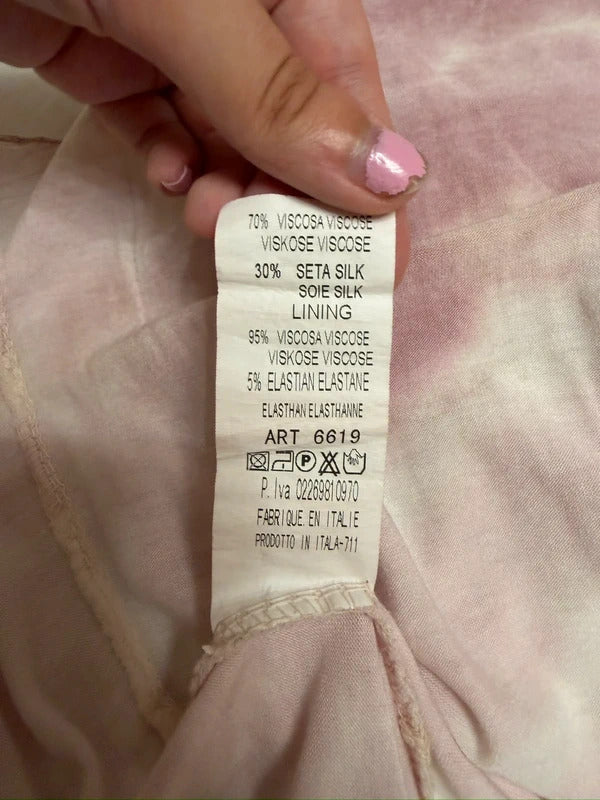 Boutique Pink & White Maxi Dress One Size