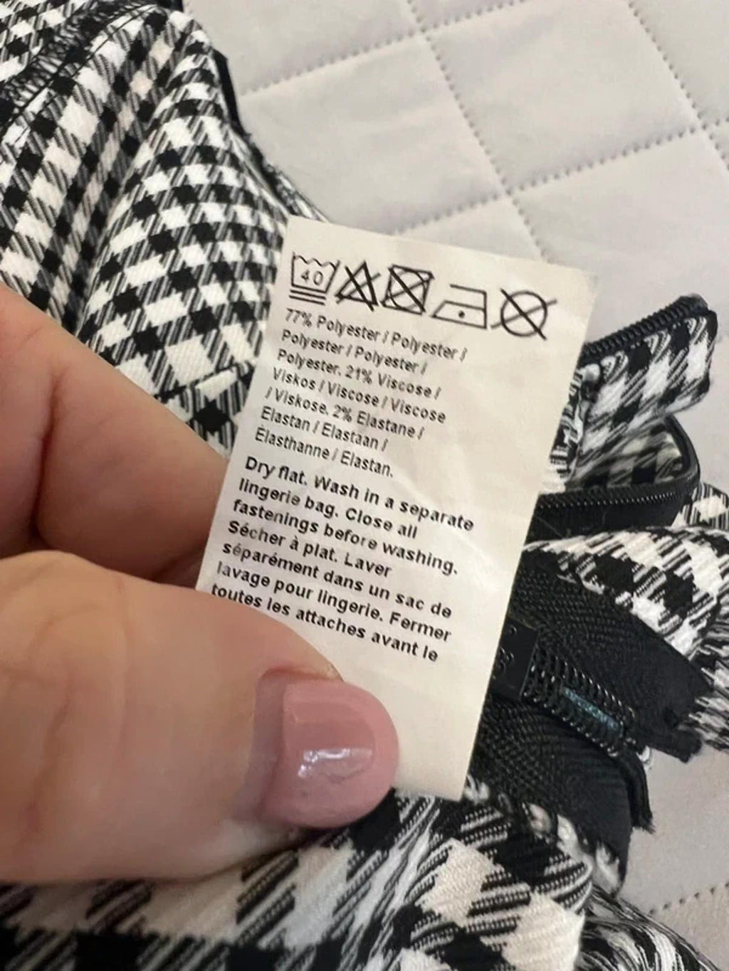 River Island Black & White Embellished Shorts 8 / 10