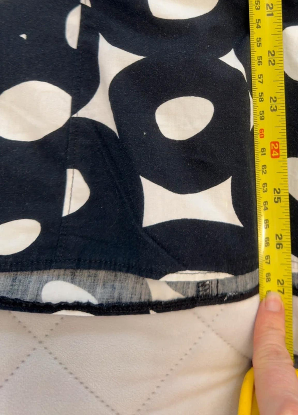 M&S Black & White Skirt 12