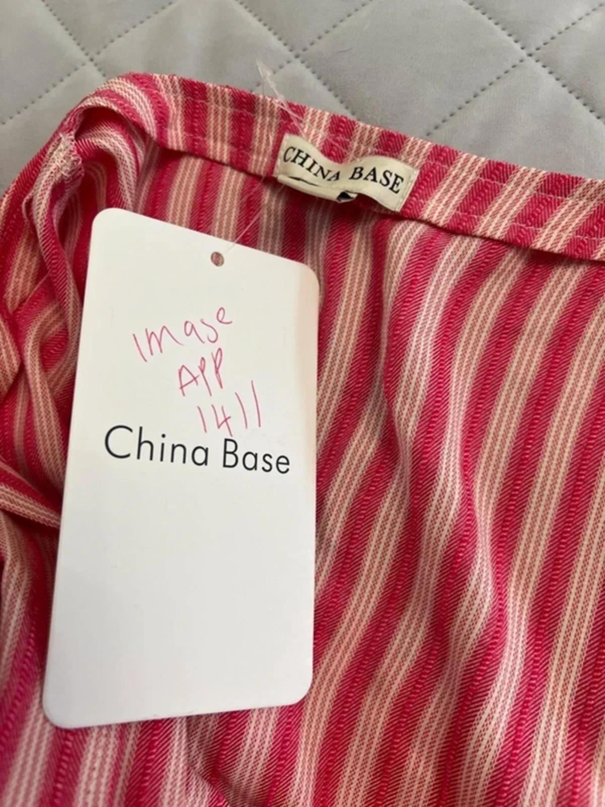 China Base Pink Stripe Waistcoat 10