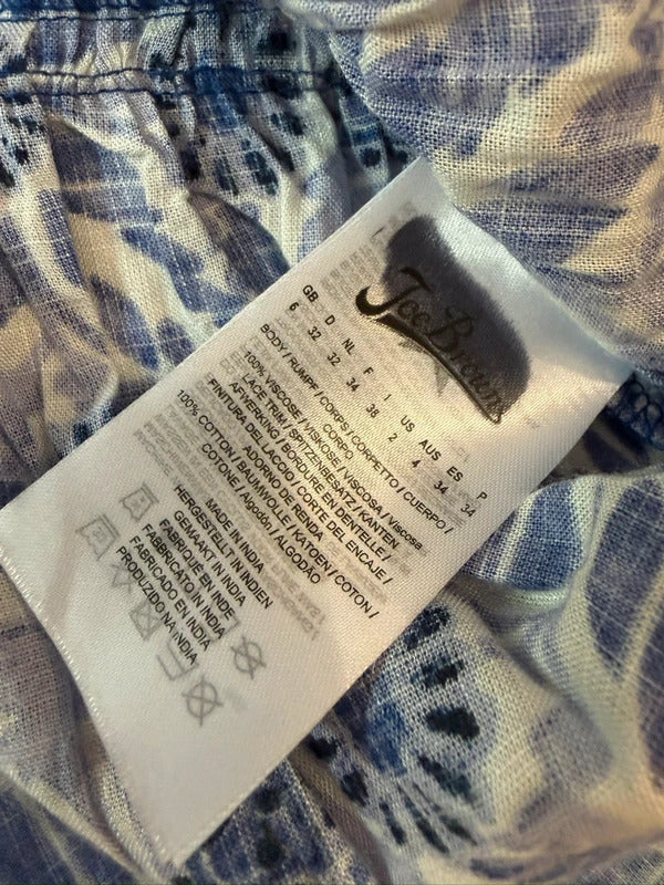 Joe Browns Blue & White Porcelain Blouse 6