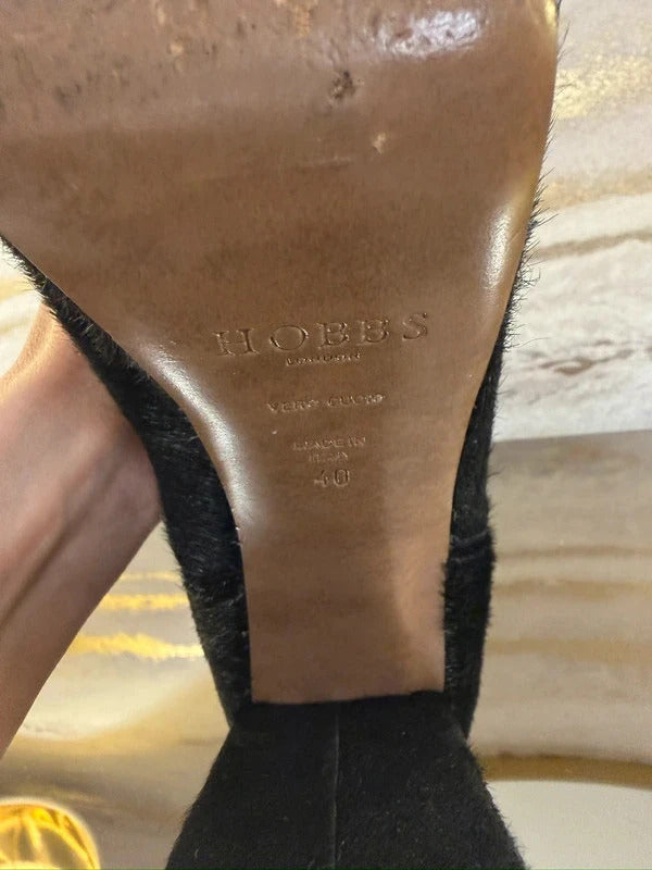 Hobbs London Pony Style Calfskin Heeled Chelsea Boots 7