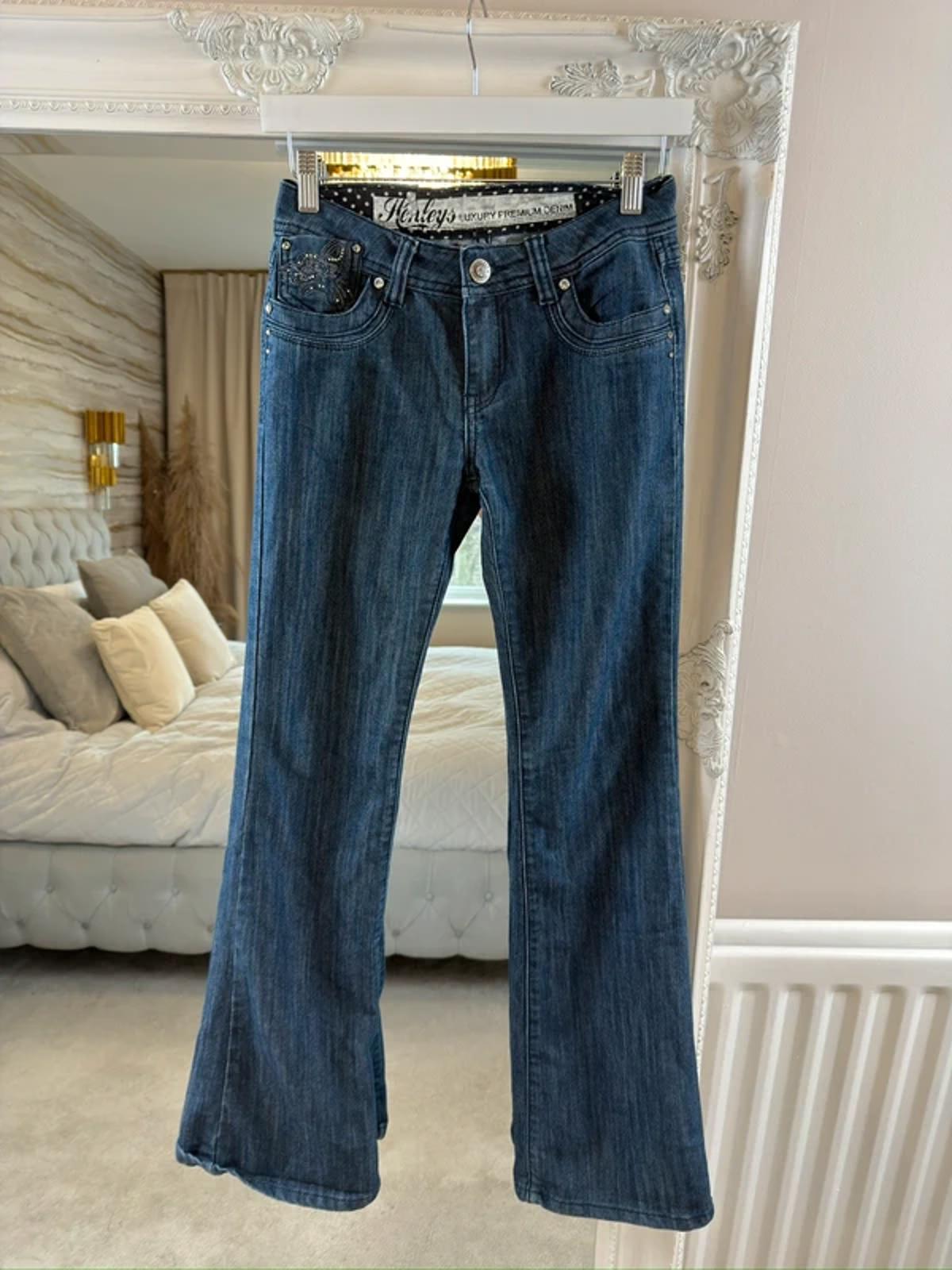 Henley’s Luxury Premium Embellished Denim Mid Rise Jeans XS