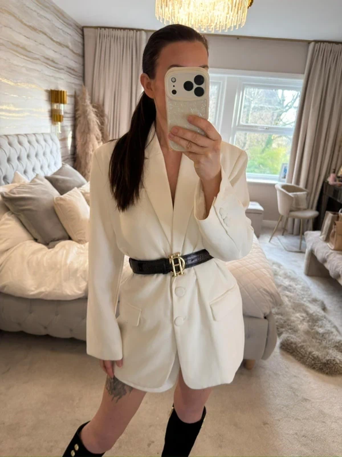 Forever Unique White Blazer 18