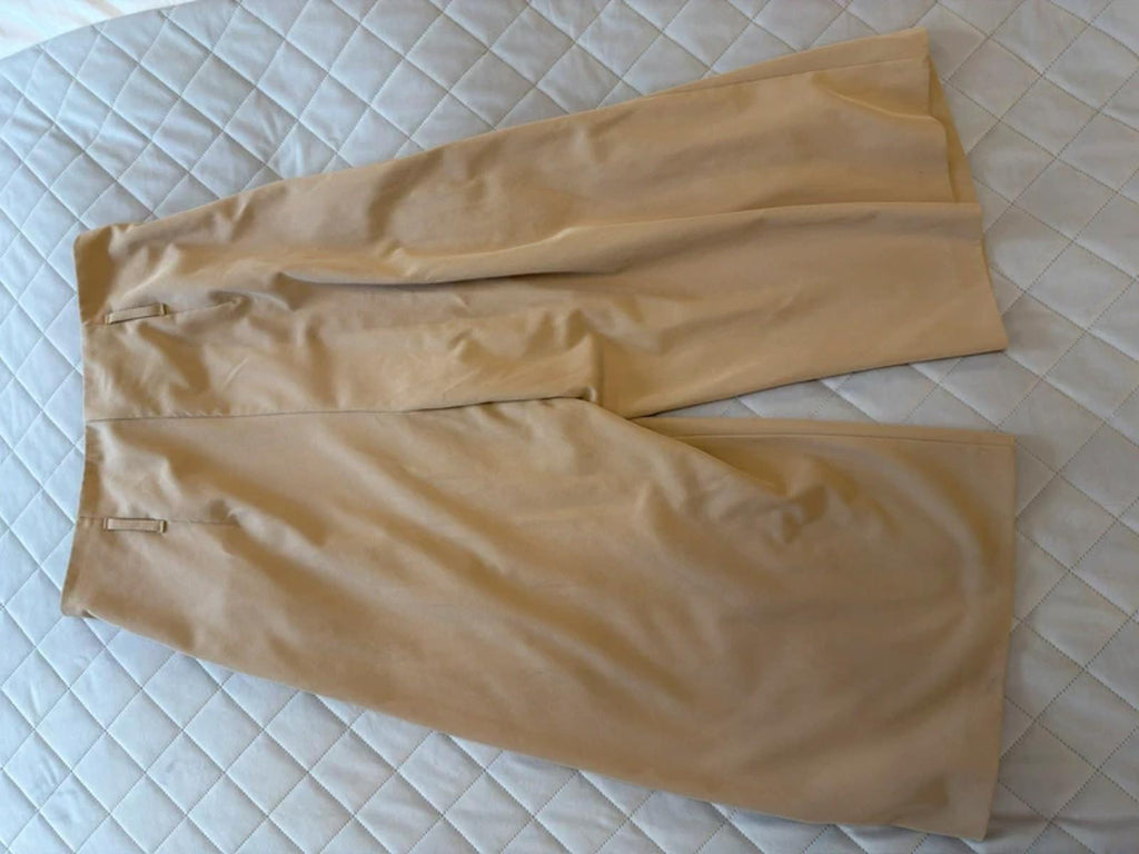 River Island Beige Cropped Wide Leg Trouser 14