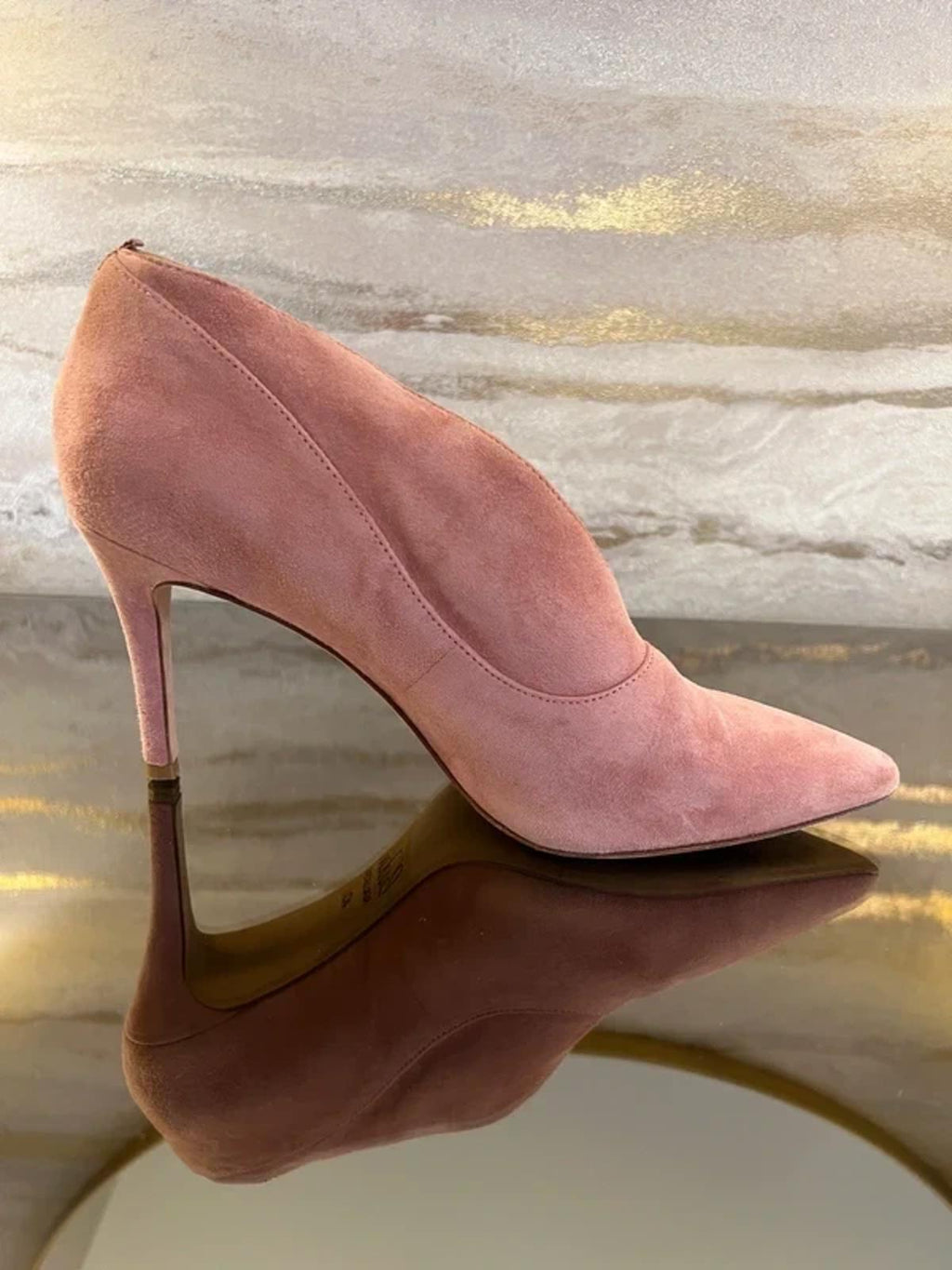 Boden Pink Suede Shoe Boots 40