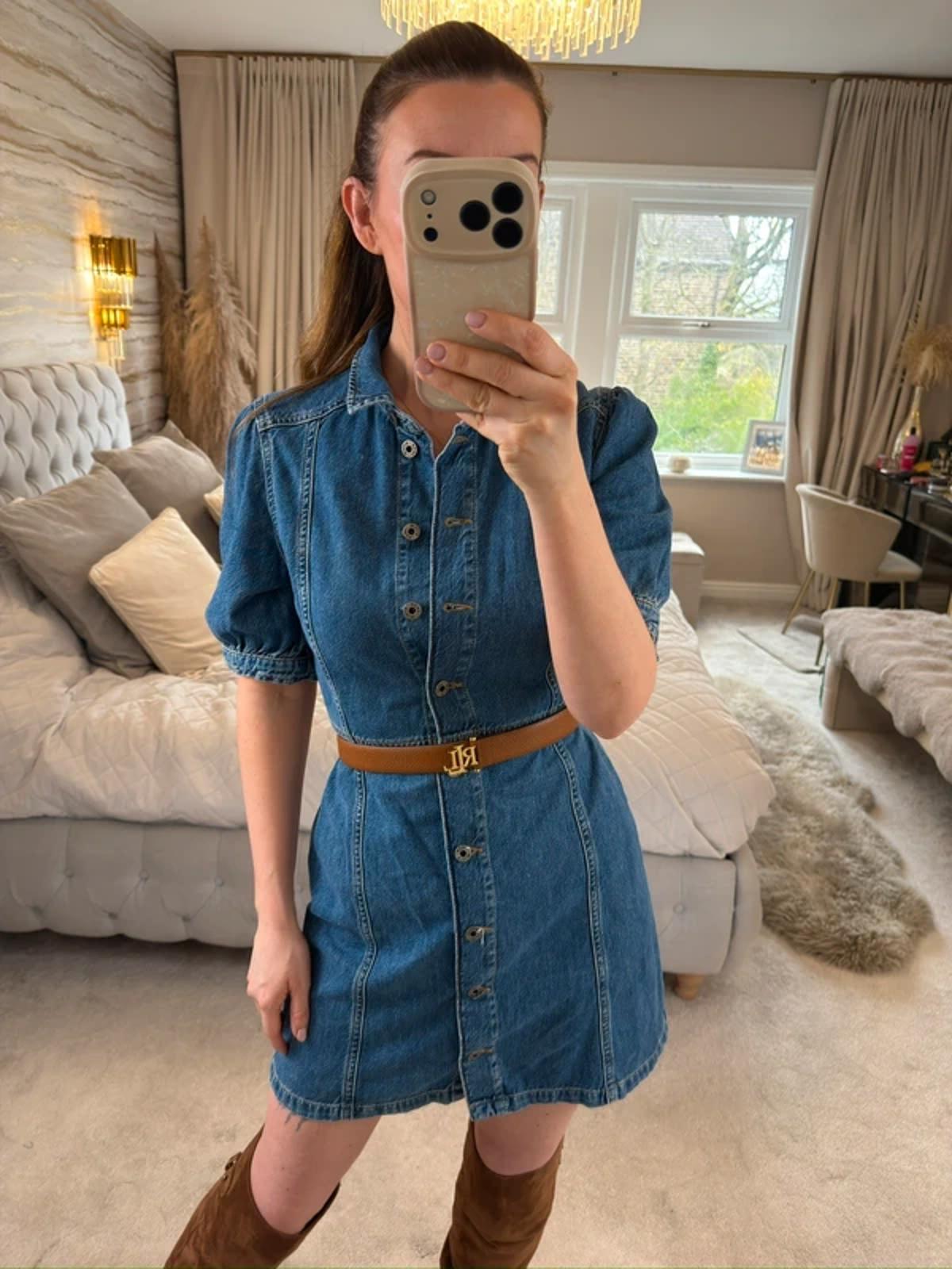 Jack Wills Denim Shirt Dress 6 ⭐