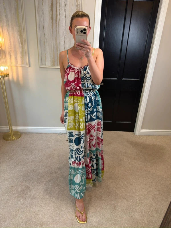 BNWT Anthropologie The Malika Gauze Maxi Dress by Celandine Daniella Manini XS