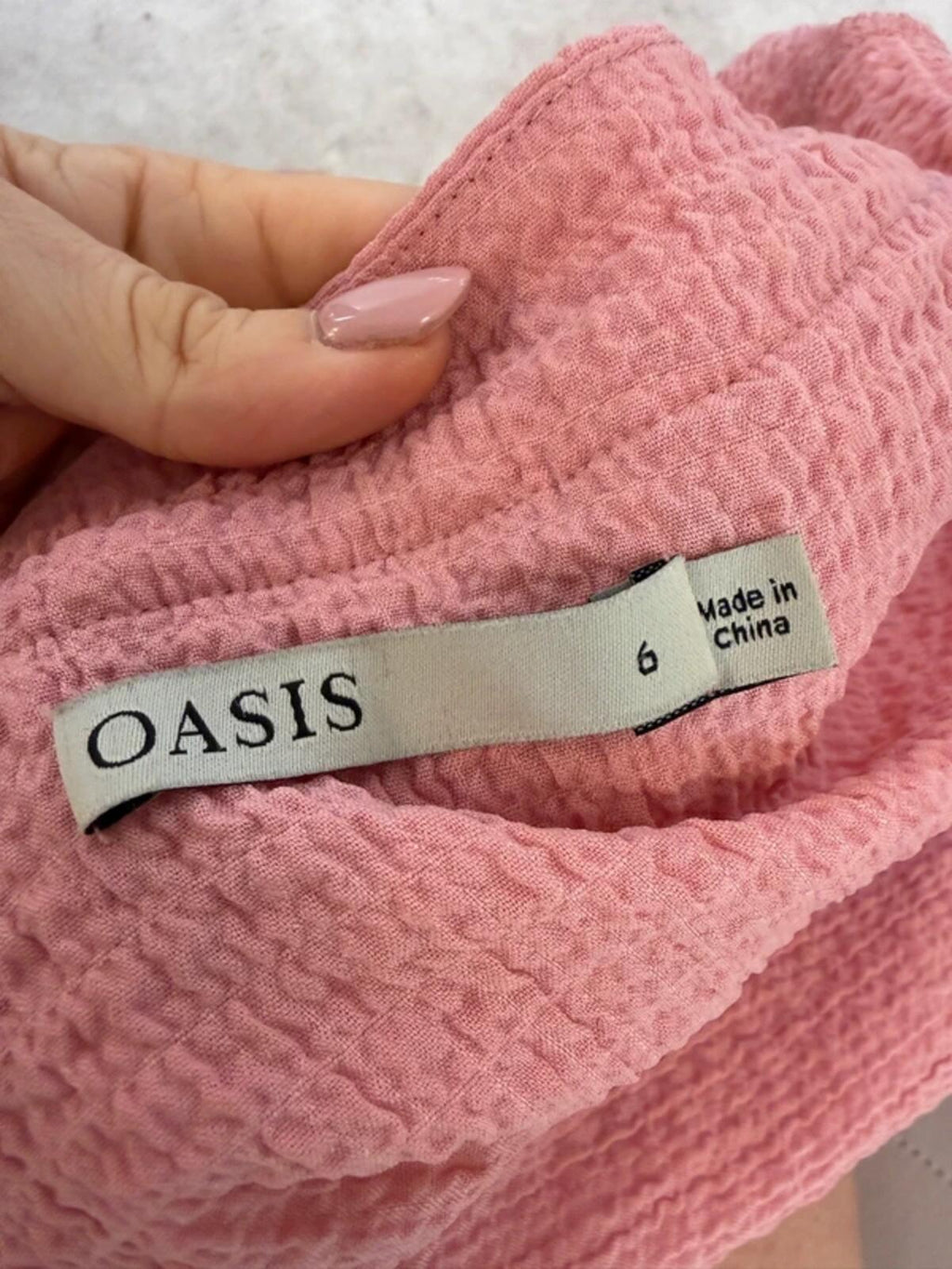 Oasis Pink Frill Blouse 6