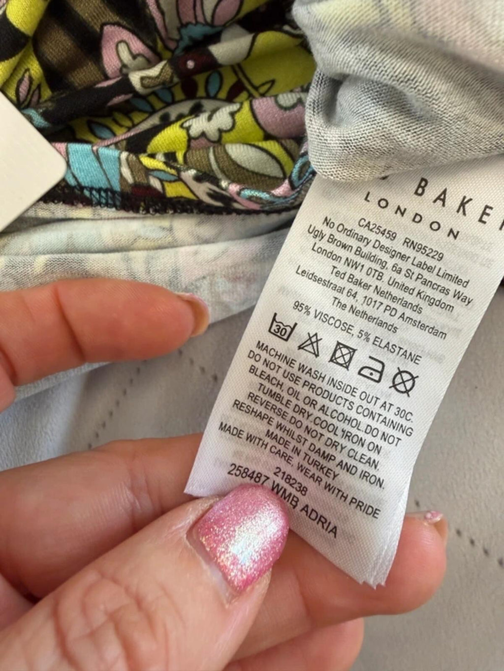 BNWT Ted Baker Multicoloured Top XS