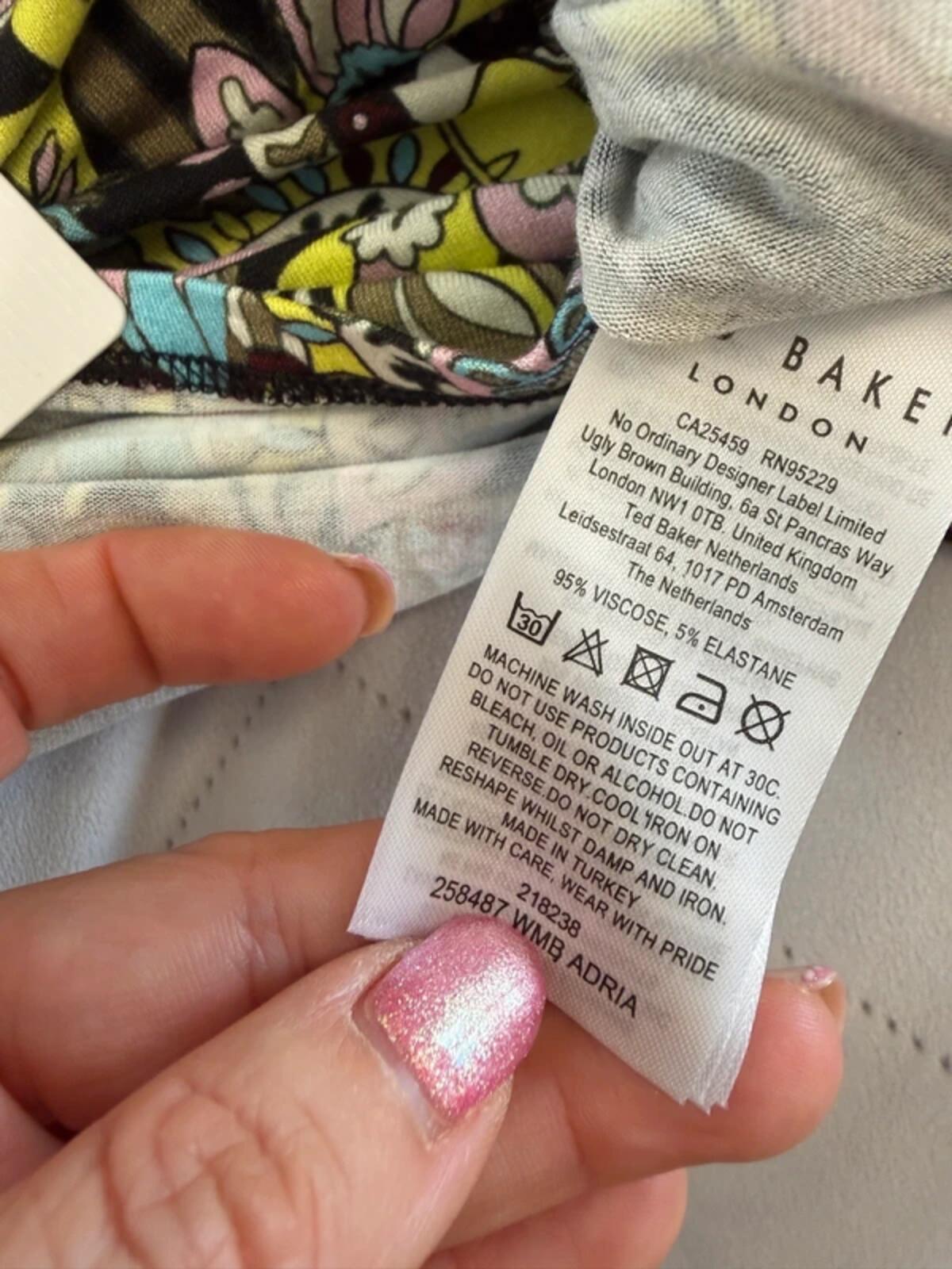 BNWT Ted Baker Multicoloured Top XS