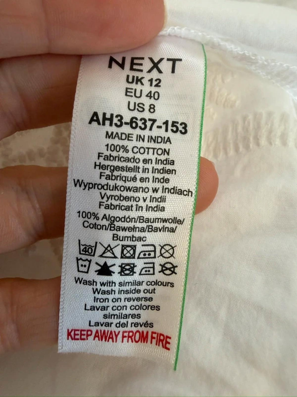 Next White Embroidered Boho Swing Dress 12