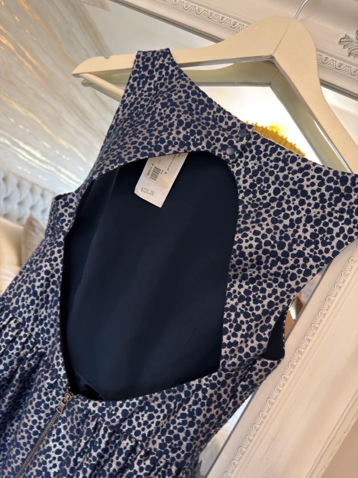 BNWT Alice + Olivia Navy & Silver Mini Dress 8