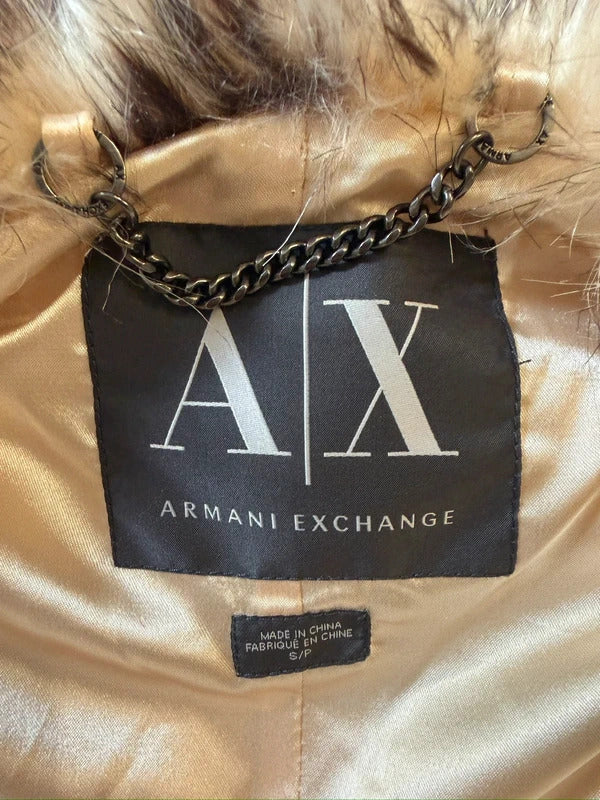 Armani Exchange Faux Fur Gilet Small