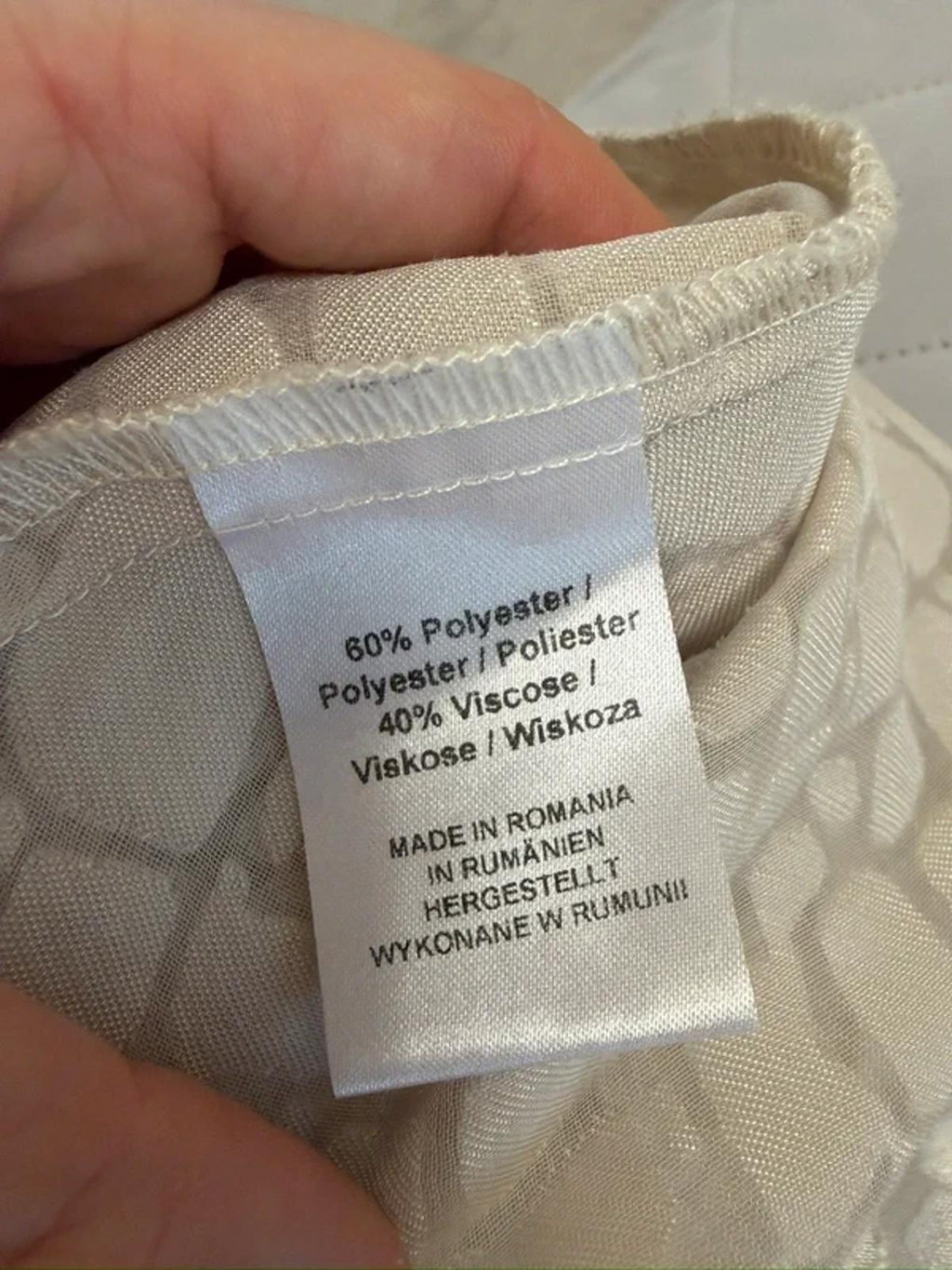 Paraphrase Cream Metallic Blouse 14