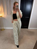 BNWT Love Laura Cream & Black Pinstripe Lounge Co Ord 12