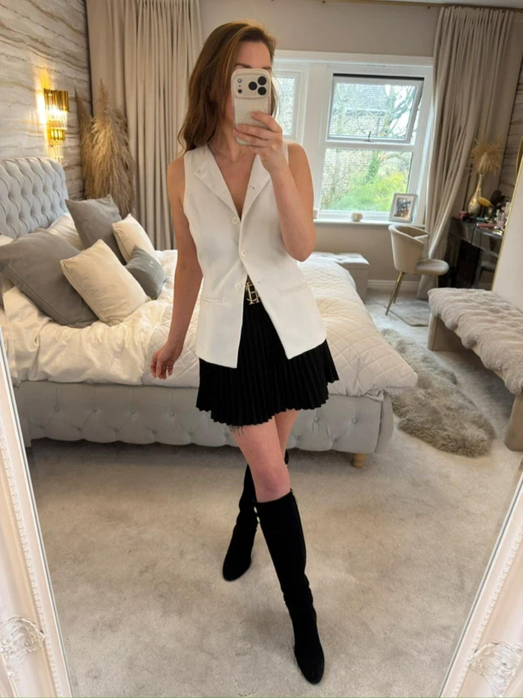 Primark Off White Waistcoat XS