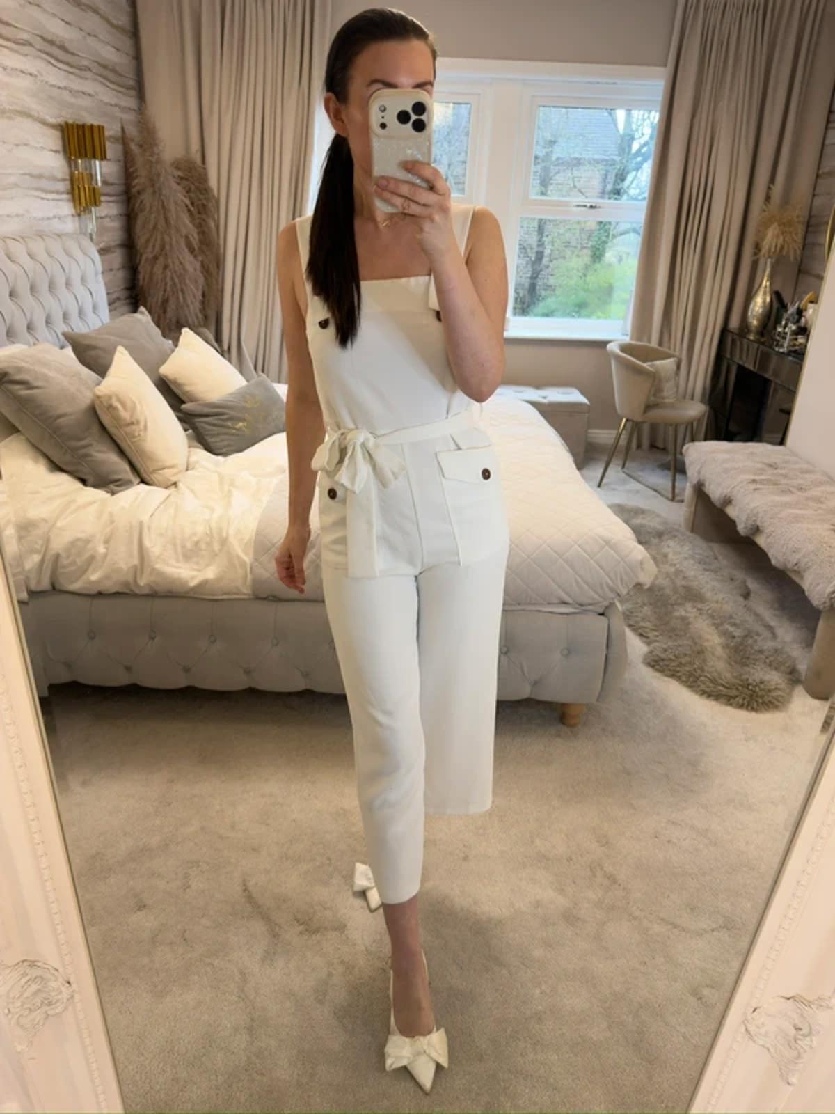 Topshop White Jumpsuit 6