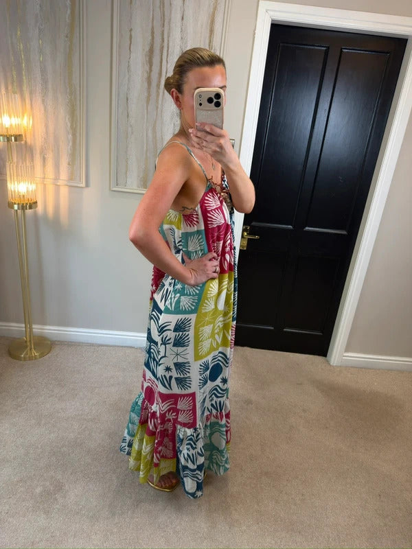 BNWT Anthropologie The Malika Gauze Maxi Dress by Celandine Daniella Manini XS