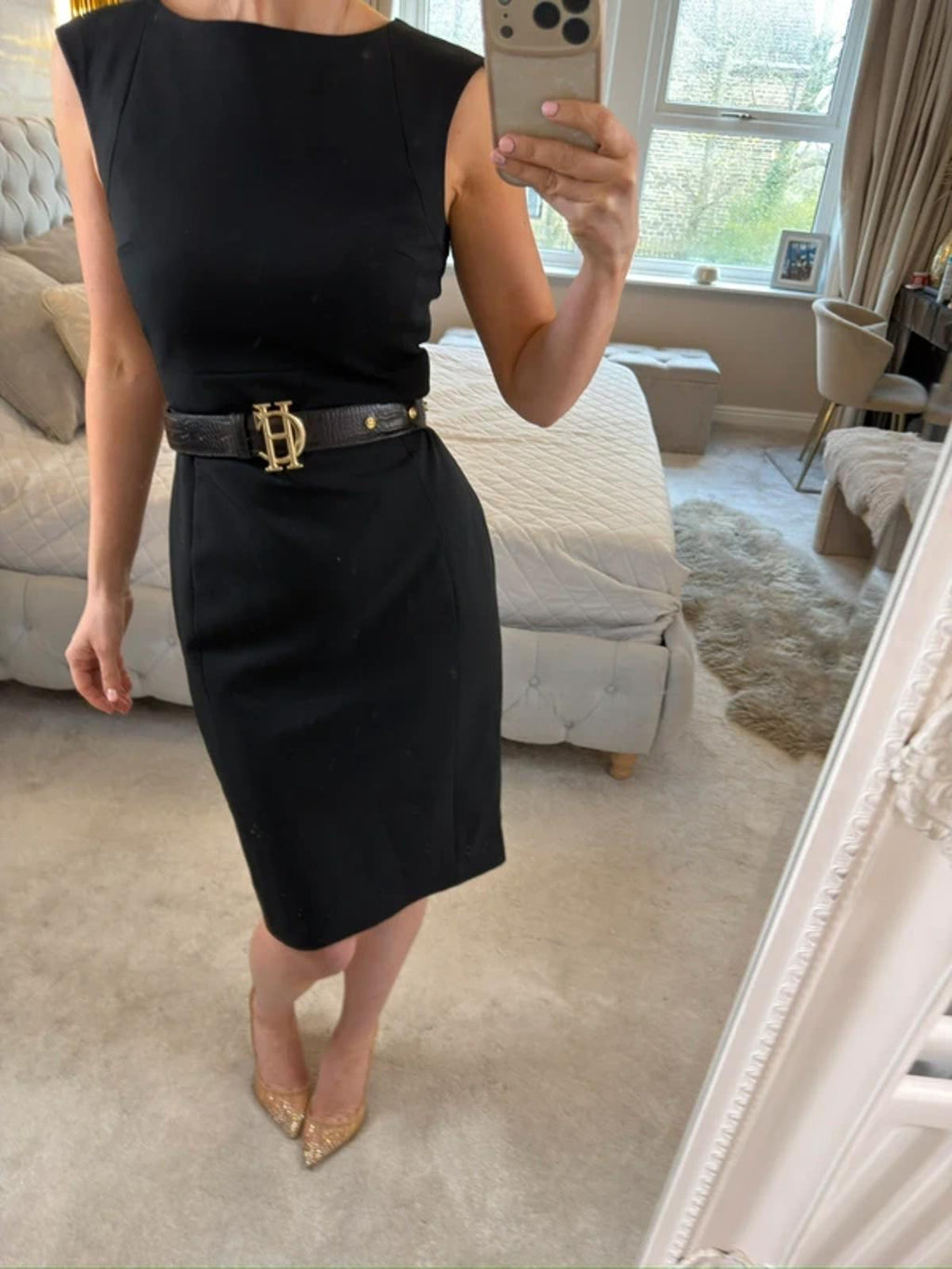 Jigsaw Black Tailored Dress 10