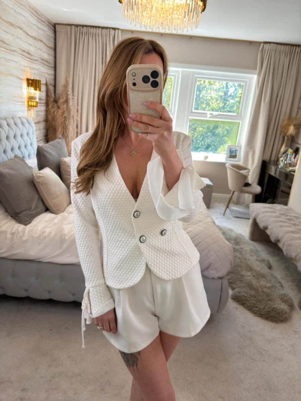 BNWT Joseph Ribkoff Off White Textured Blazer 12