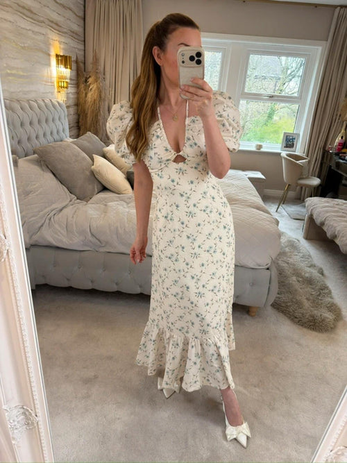 Anne Louise Boutique Cream Meadow Dress 8