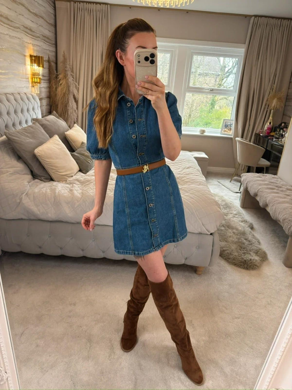 Jack Wills Denim Shirt Dress 6 ⭐