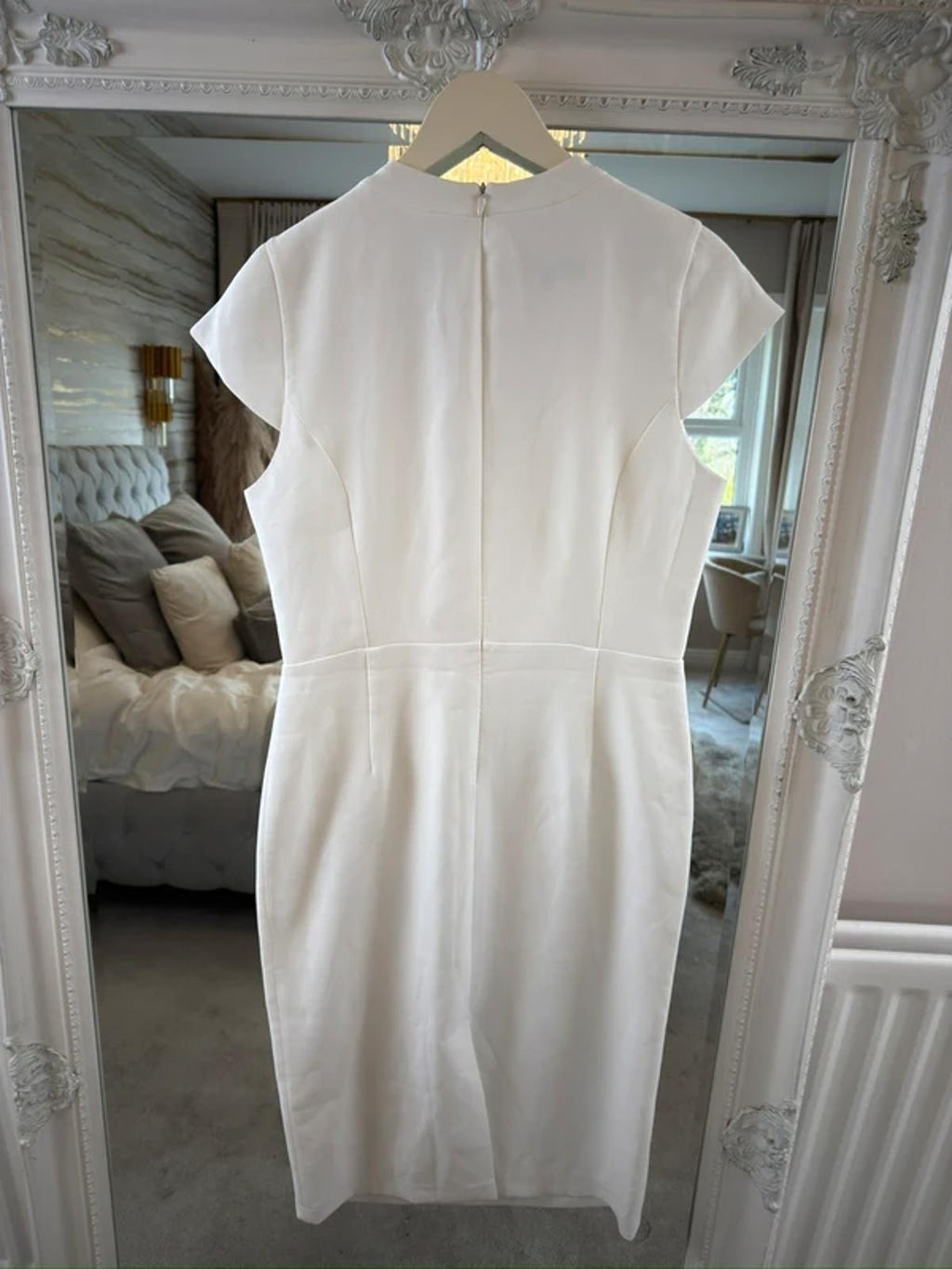 Ella Boo White Embellished Midi Dress 10