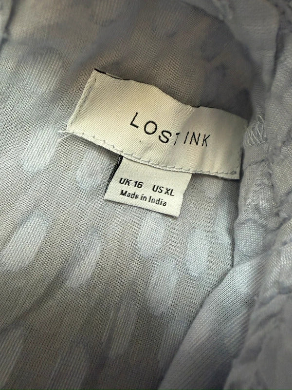 Lost Ink Dobby Frill Blouse 16
