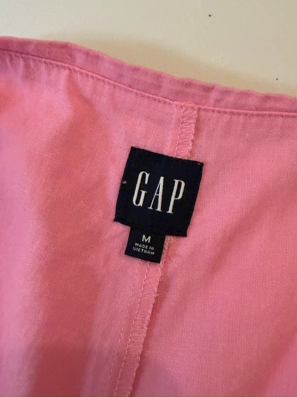 Gap Pink Linen Blend Skirt Co Ord Medium