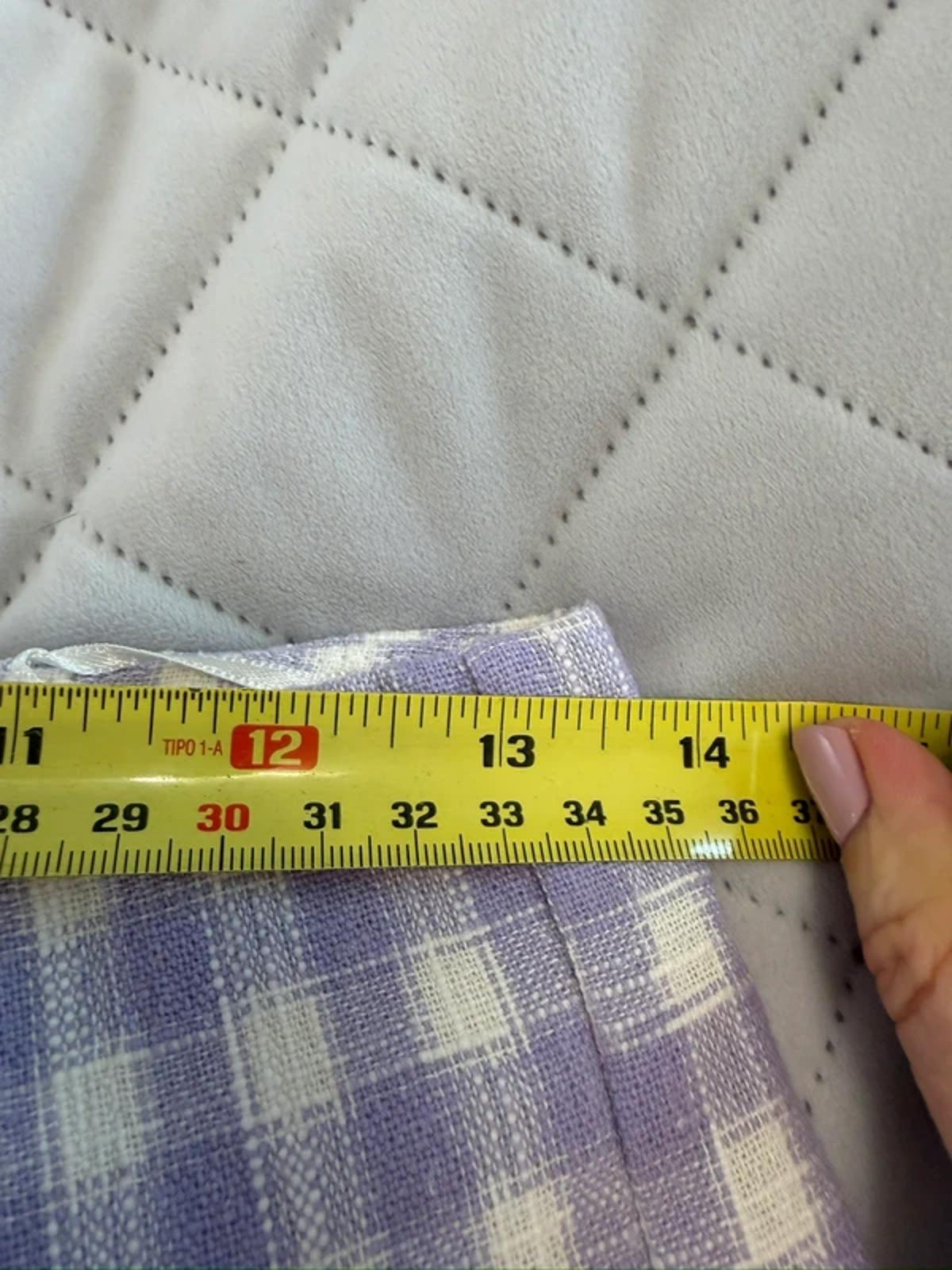 Zara Lilac & White Gingham Shorts Small