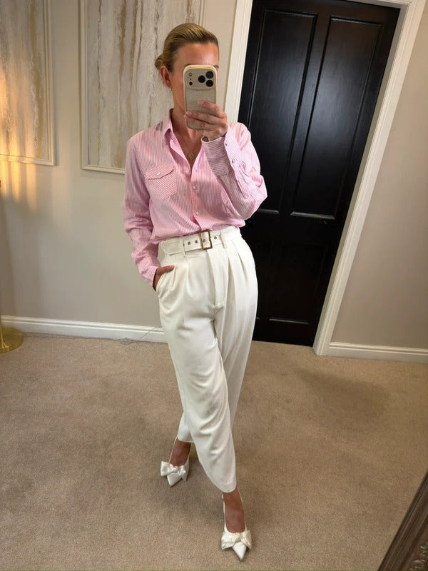 Rydale Pink Hannah Stripe Shirt 14