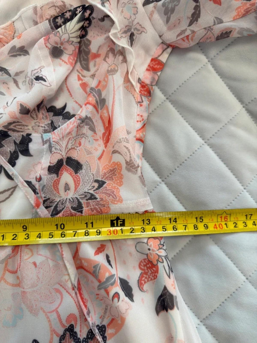 River Island Boho Tie Front Dip Hem Dress 8