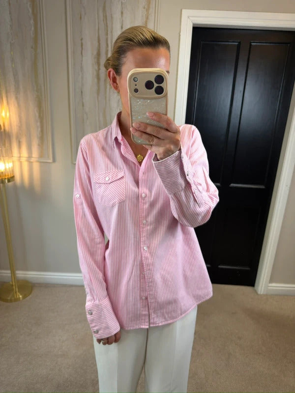 Rydale Pink Hannah Stripe Shirt 14