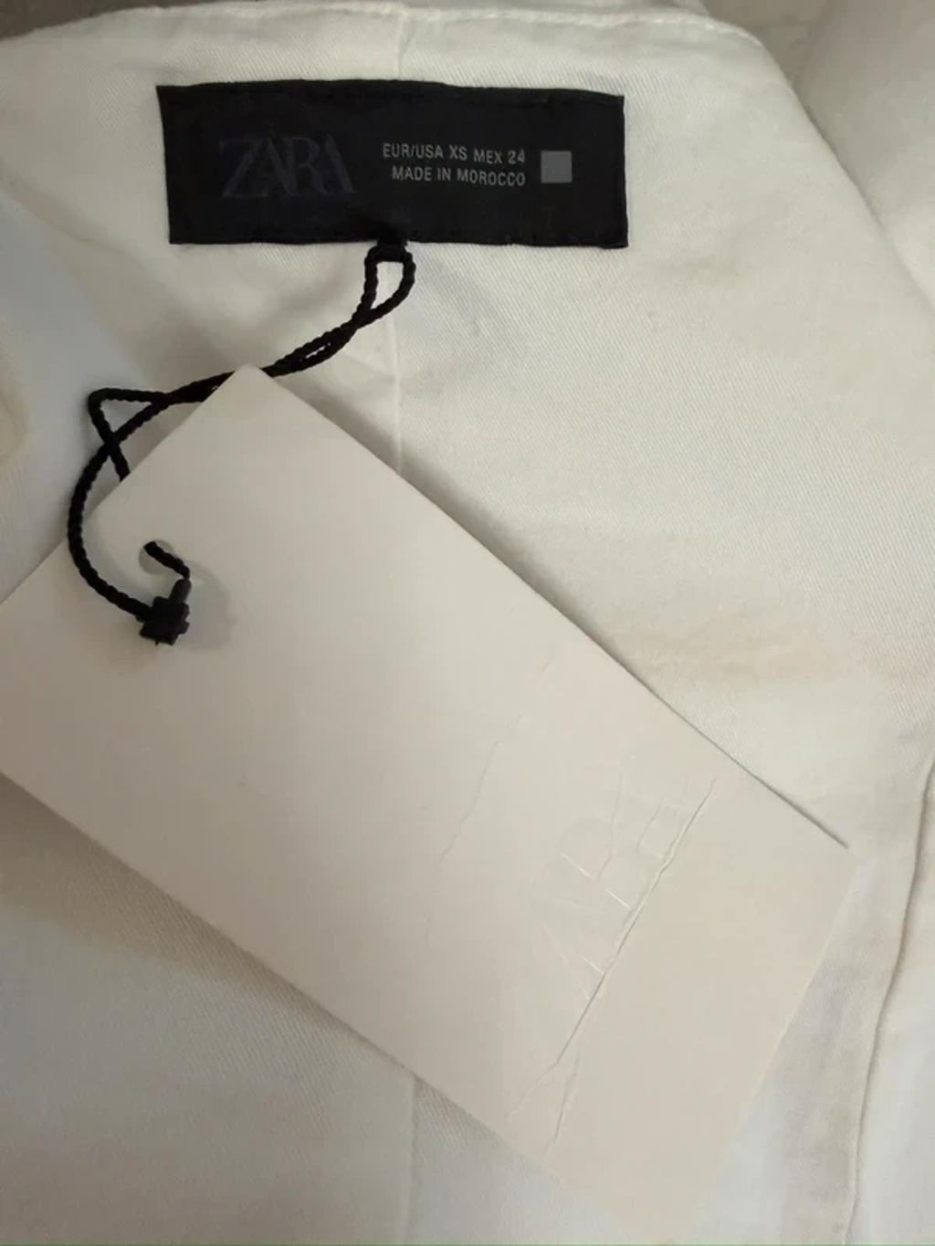 BNWT Zara White Bow Mini Dress XS