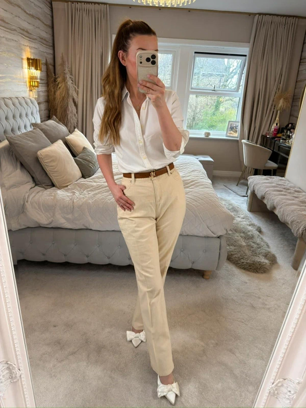 Per Una Cream Trouser 14