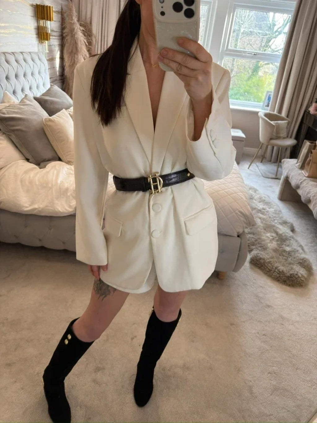 Forever Unique White Blazer 18