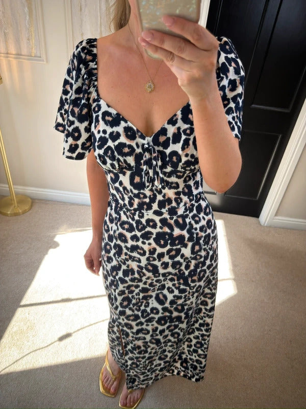 AX Paris Leopard Print Midi Dress 10
