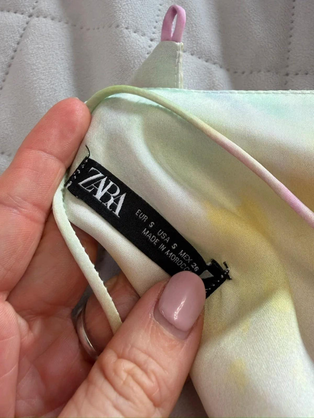 Zara Satin Cowl Neck Backless Top Small