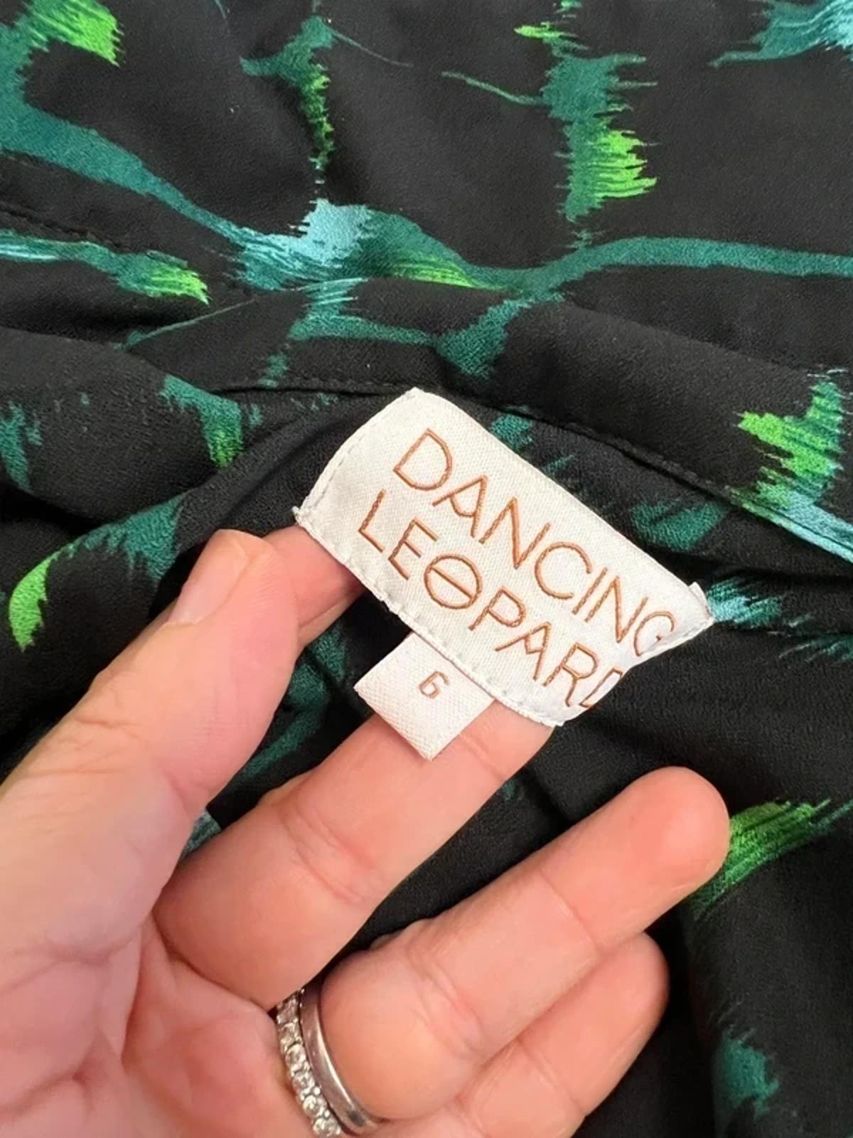 Dancing Leopard Green Maxi Dress 6