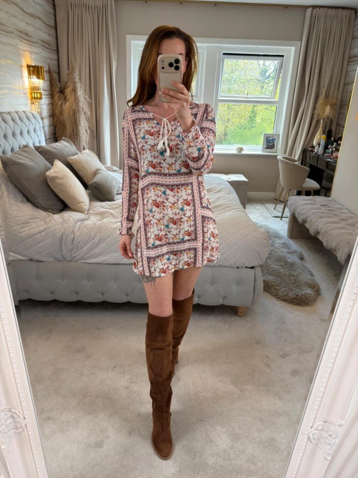 Glamorous Boho Floral Tunic XS