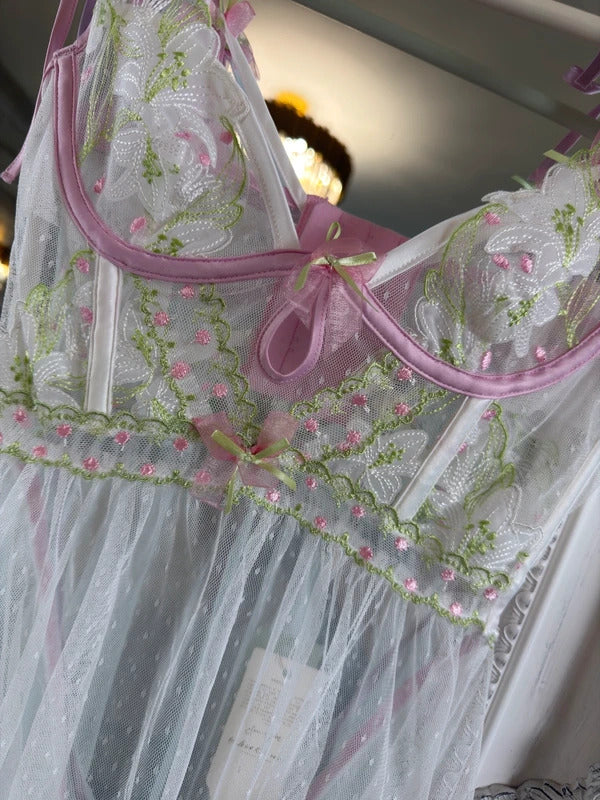 BNWT For Love & Lemons Floral Babydoll Slip Dress XXS