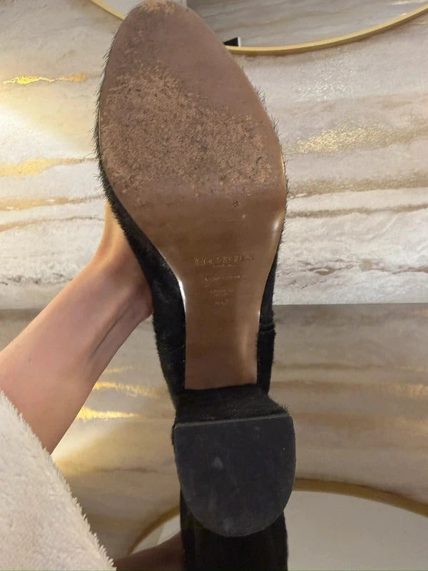 Hobbs London Pony Style Calfskin Heeled Chelsea Boots 7