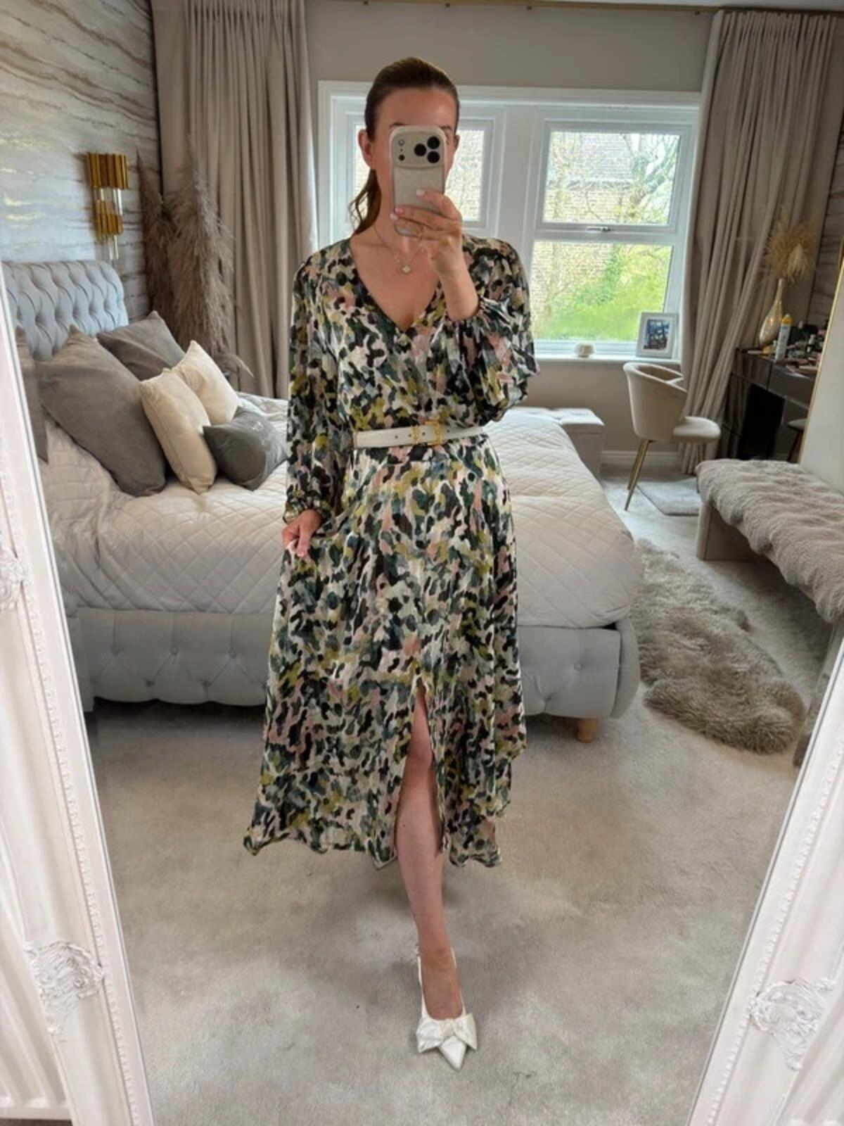 Malissa J Multicoloured Midi Dress S/M