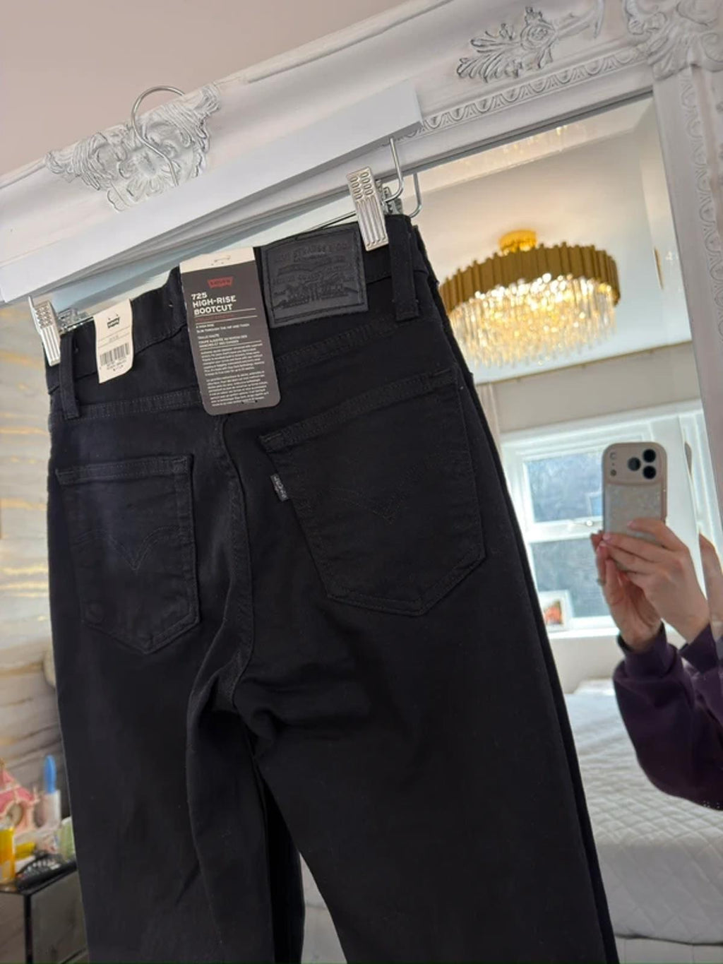 BNWT 725 Levi’s Black High Rise Bootcut XS